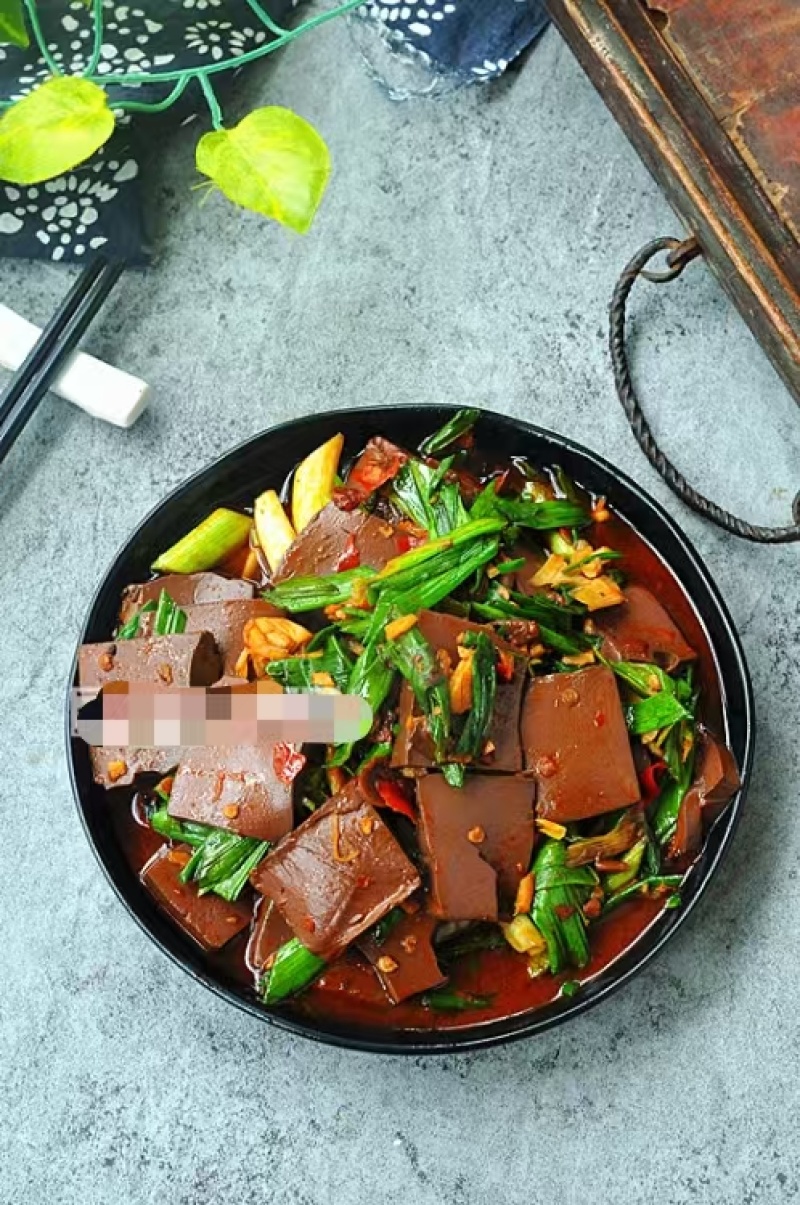 新鲜盒装真鸭血火锅配菜毛血旺麻辣烫鸭血豆腐涮菜