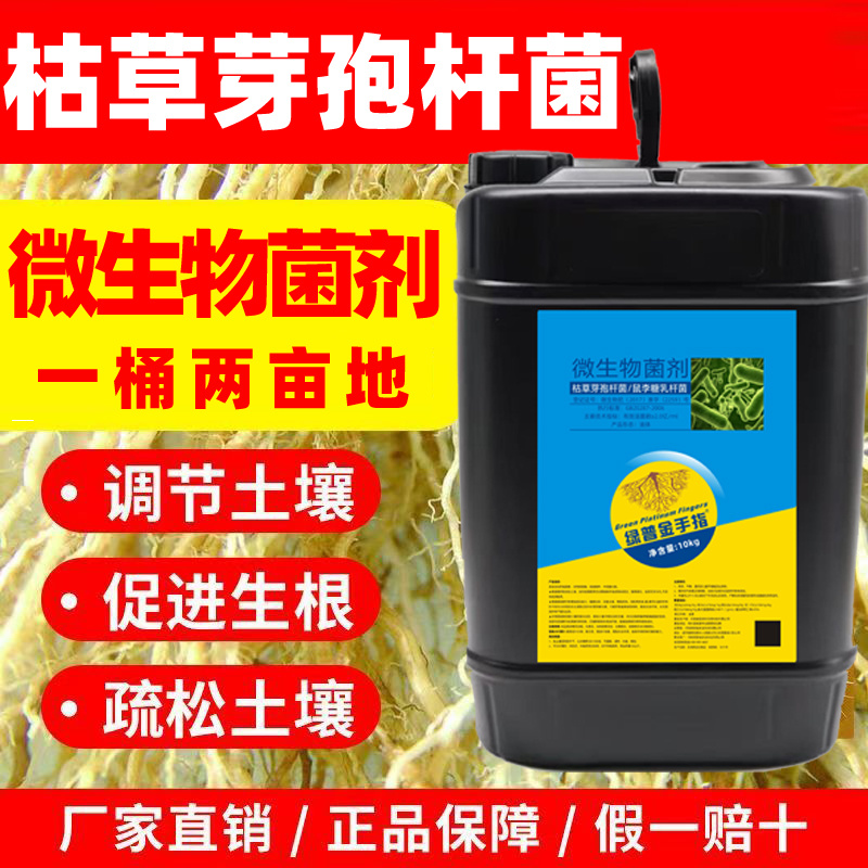 枯草芽孢杆菌桶装水溶肥料冲施肥微生物菌剂正牌蔬菜果树生