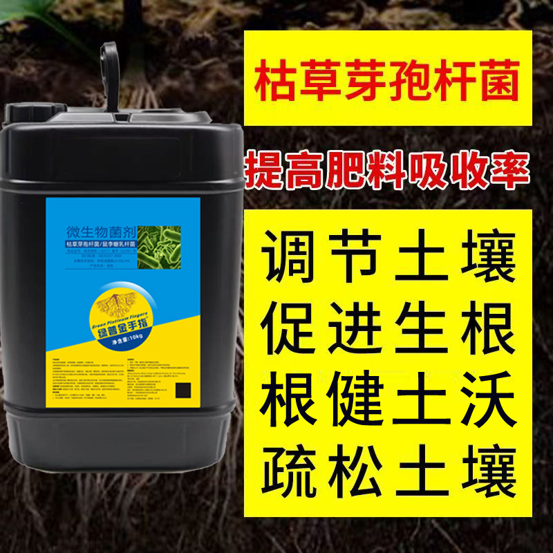 枯草芽孢杆菌桶装水溶肥料冲施肥微生物菌剂正牌蔬菜果树生