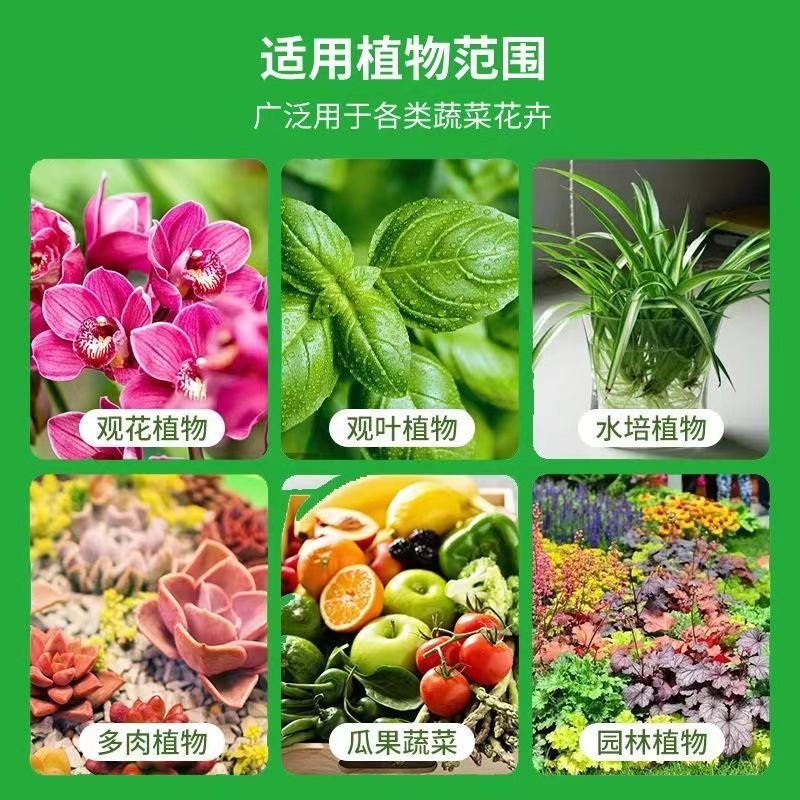 叶绿素氨基酸叶面肥盆栽花卉园艺瓜果蔬菜提苗壮棵叶片增绿水
