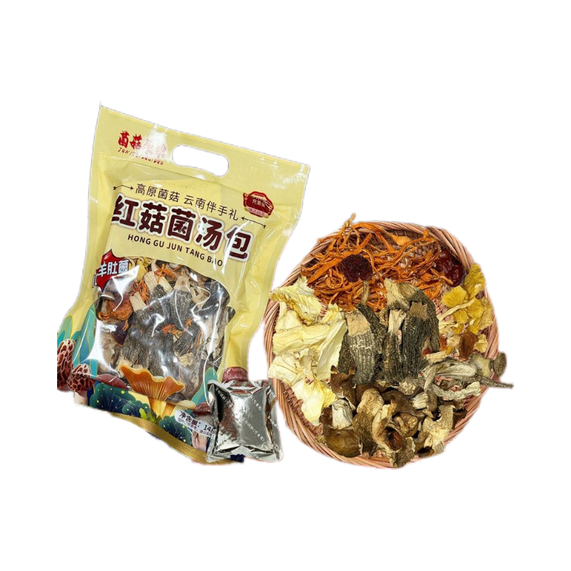 菌菇朵朵红菇菌汤包松茸菌羊肚菌汤包厂家直发
