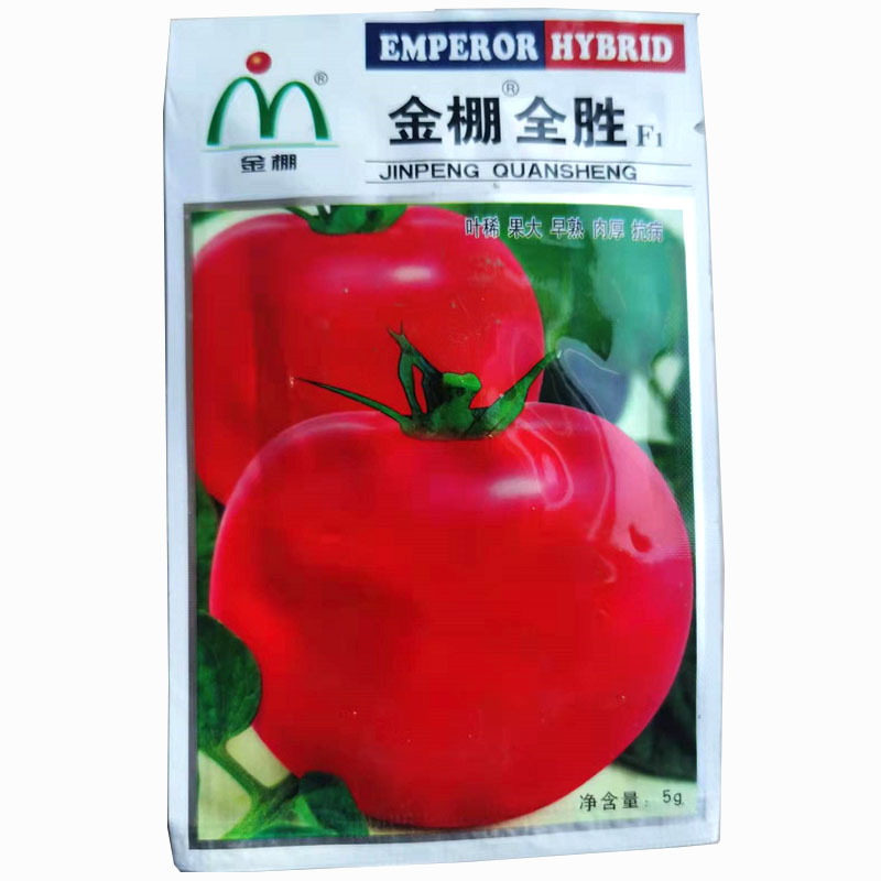 金棚全胜粉红西红柿种子5g早熟大果粉果番茄高圆形柿子