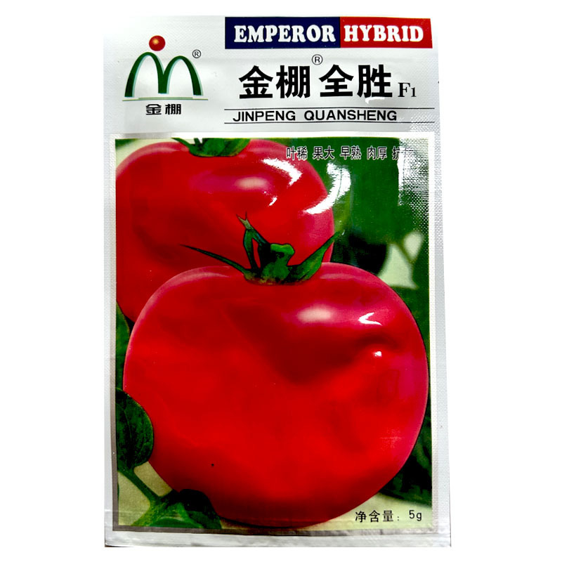 金棚全胜粉红西红柿种子5g早熟大果粉果番茄高圆形柿子