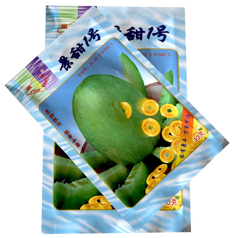 景甜1号甜瓜种子绿皮绿肉绿瓤10g薄皮大果绿宝石