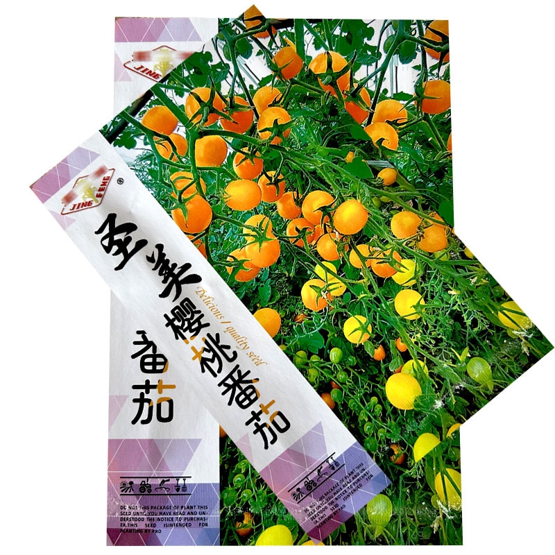 圣美樱桃番茄种子小果早熟黄色果含糖高坐果多基地型