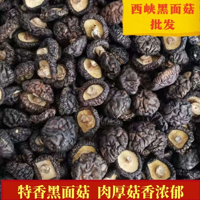 南阳黑面香菇农家肉厚干货批发2025新货炒菜煲汤优质