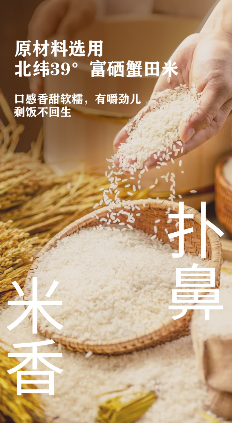 精品蟹田米产地直发对接电商市场商场可零售可批发