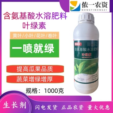 苗硕丰叶绿素叶面肥氨基酸肥料喷施营养液叶绿素中量元素水溶