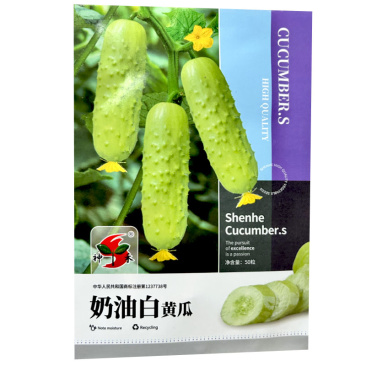奶油白黄瓜种子强雌型早熟瓜码密耐热耐寒早春露地种植