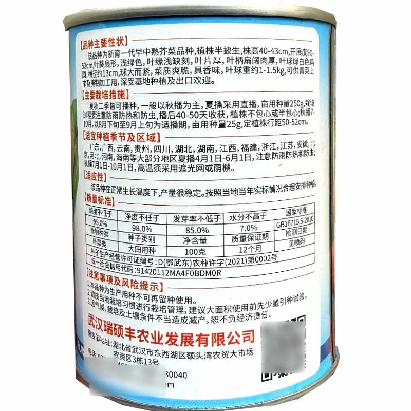 大枰埔大肉包心芥菜种子耐寒耐热肉厚质嫩爽脆抗病高产