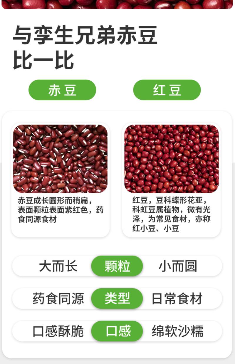 有机红豆东北红小豆小红点粗粮五谷杂粮胖东来山姆批发代发定
