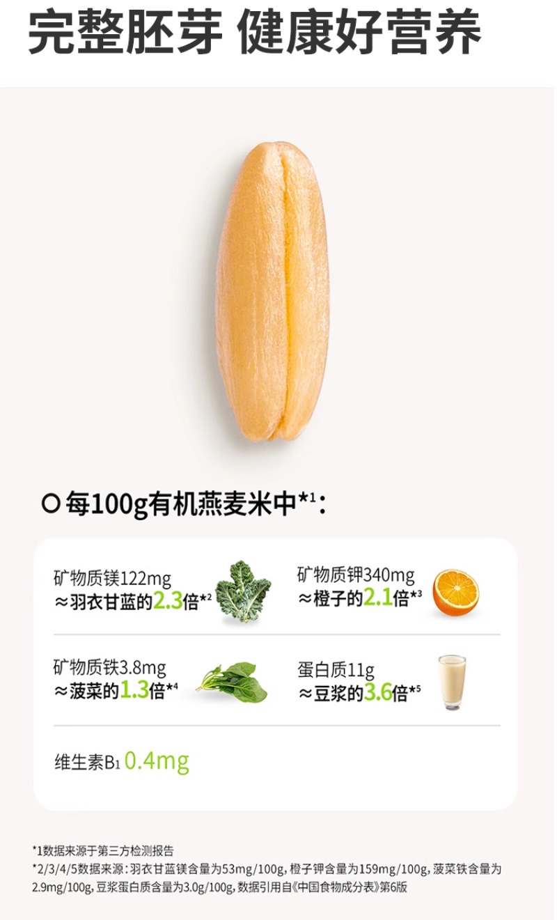有机燕麦米东北燕麦仁燕麦粒新米罐装粗粮五谷杂粮批发代发定