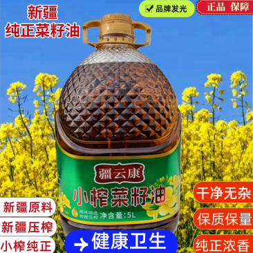 新疆小榨菜籽油昌吉压榨浓香食用油家用炒菜烹饪营养健康油