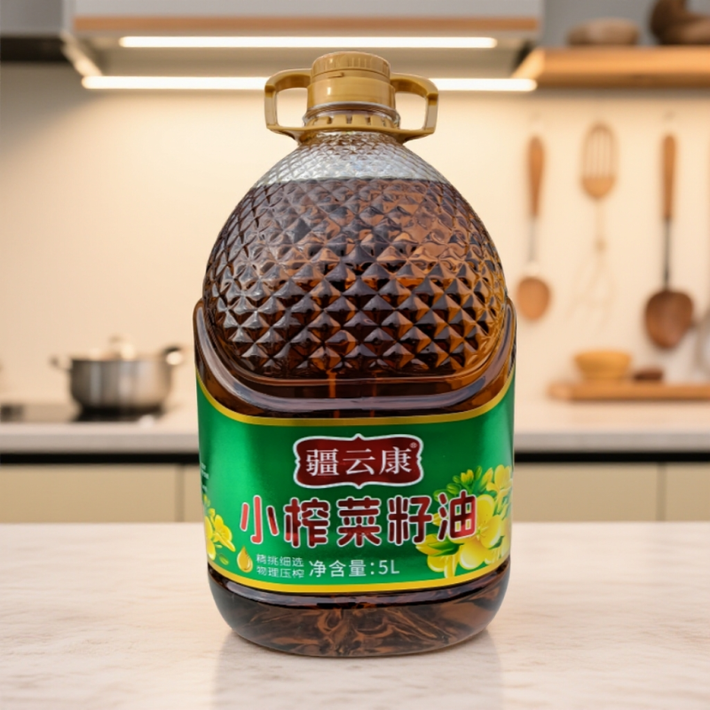 新疆小榨菜籽油昌吉压榨浓香食用油家用炒菜烹饪营养健康油