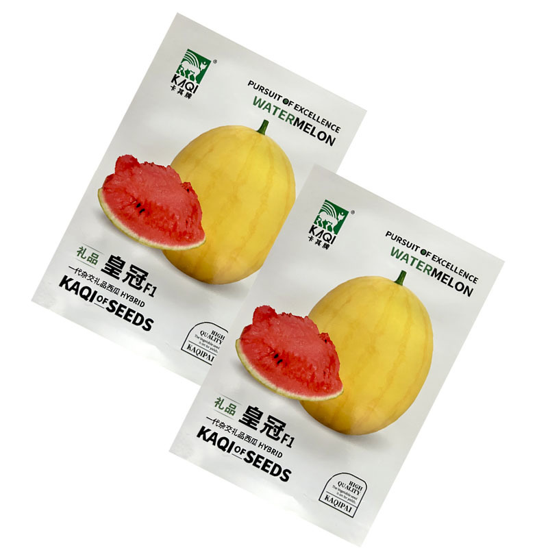 皇冠黄皮红肉礼品西瓜种子早熟含糖量高春秋播种