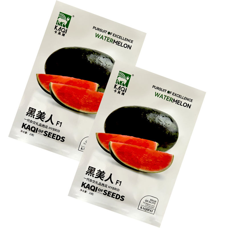 黑美人西瓜种子超甜大果礼品西瓜籽皮薄糖度高基地品种