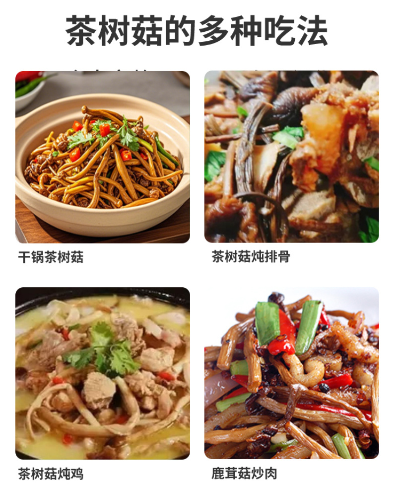 正宗云南茶树菇，茶树菇，精选干货，开伞剪根农家新菇批发代