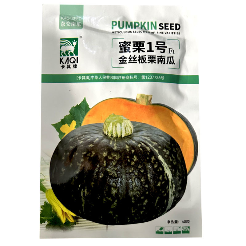 蜜栗1号金丝板栗南瓜种子扁圆形甜面肉黄基地品种