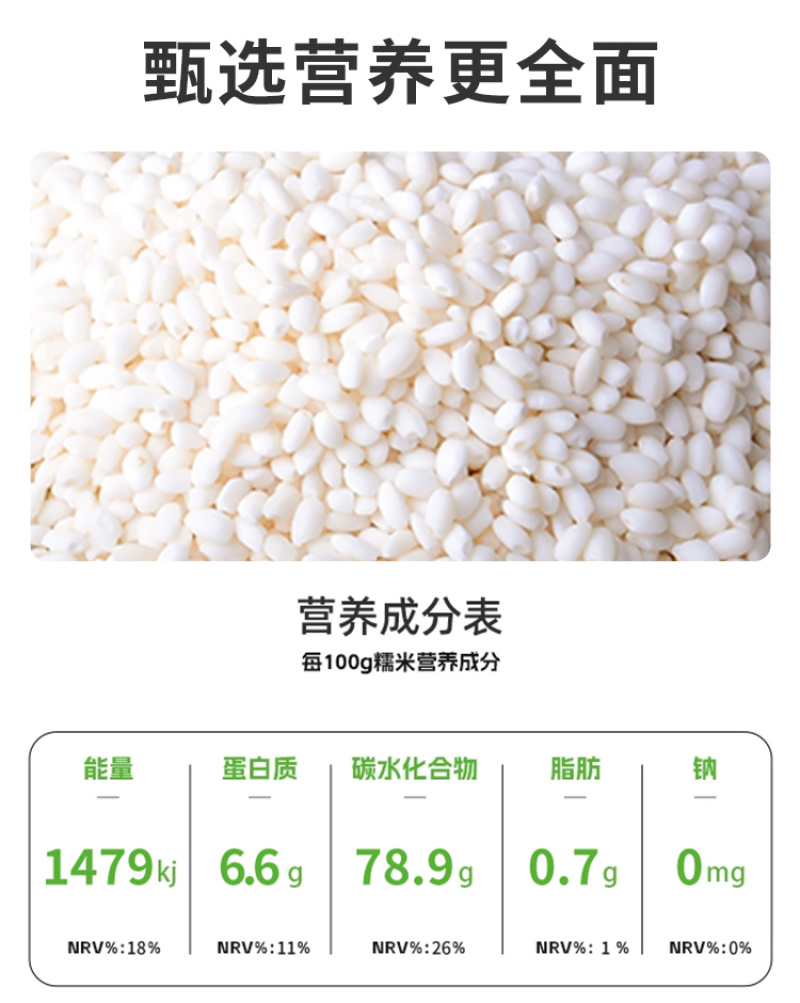 东北糯米，圆糯米，新米无碎粒粗粮五谷杂粮批发代发定制