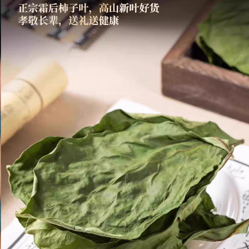 新货柿子叶中药材柿子叶茶新鲜干货大片颜色绿安国中药材批发