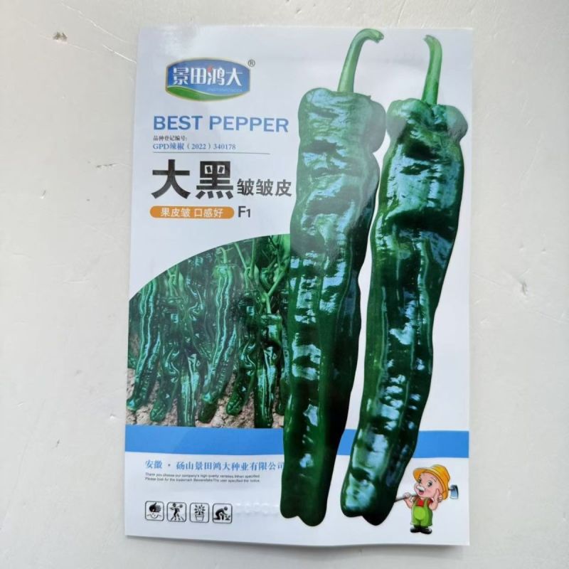 大黑皱皱皮辣椒种子香辣小邹皮辣椒种籽薄皮青椒种子