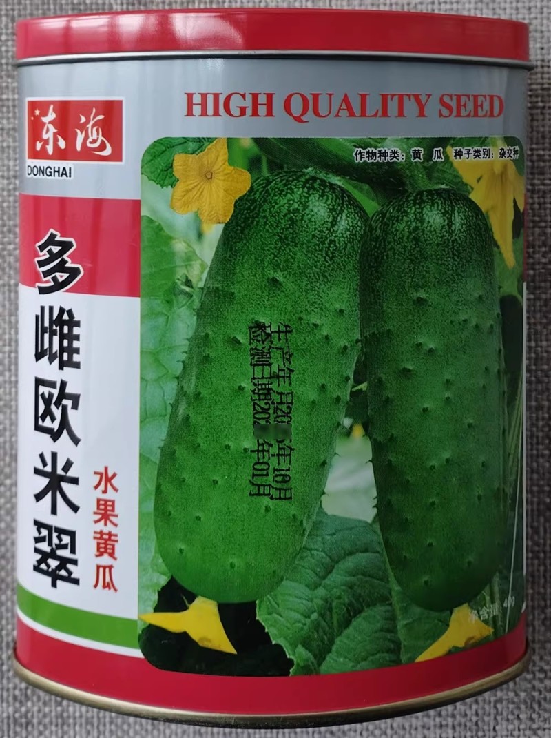 多雌欧米翠水果黄瓜种子亮绿薄皮脆嫩清香强雌久绿短棒黄瓜种