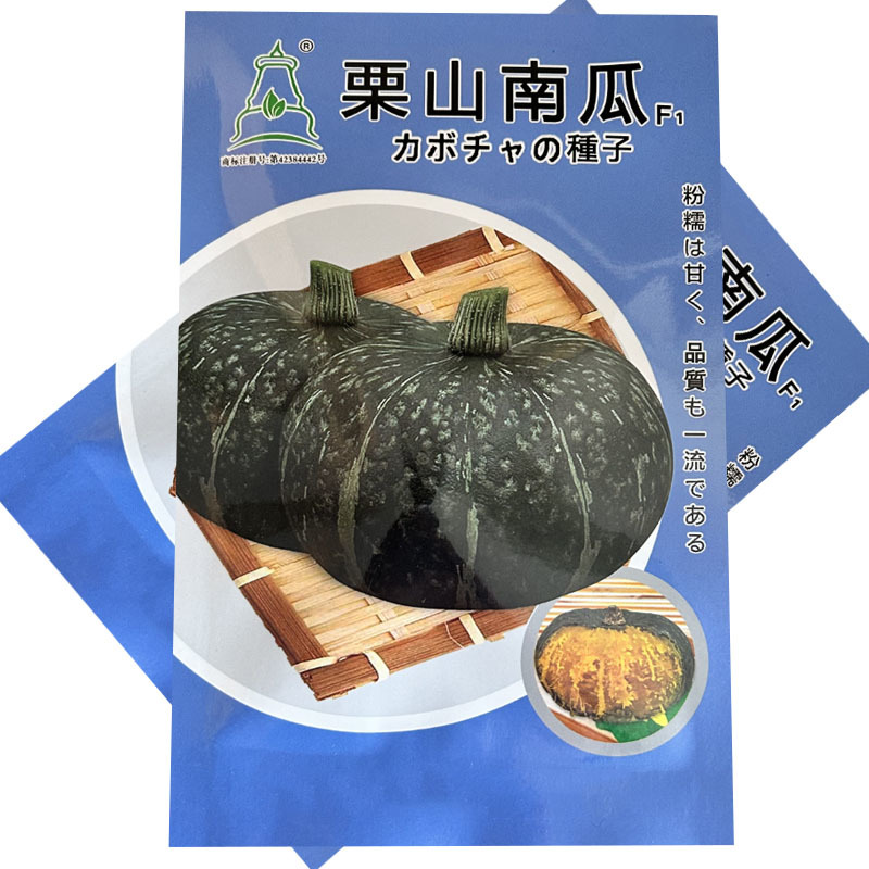 栗山南瓜种子日本板栗南瓜籽早熟扁圆肉厚甜糯香甜