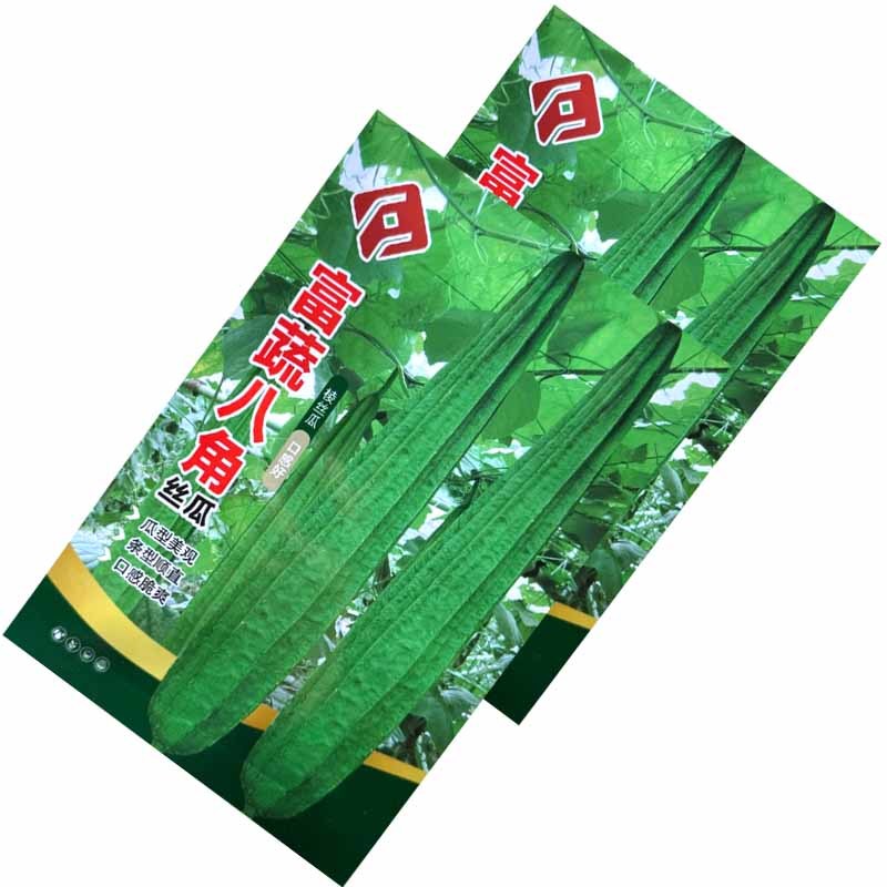 富蔬八角丝瓜种子棱角丝瓜种子条型顺直口感脆爽座果能力强