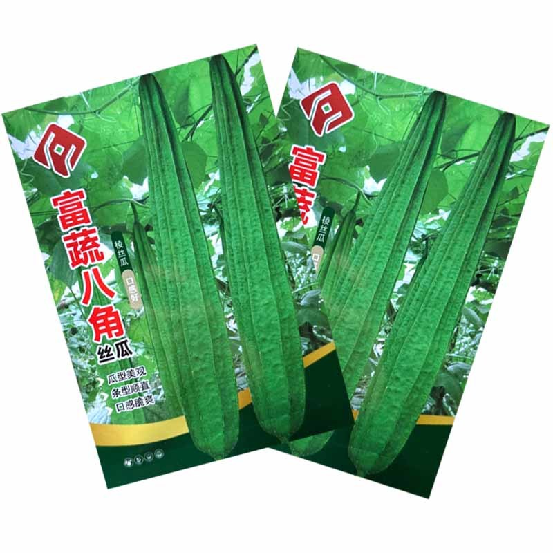 富蔬八角丝瓜种子棱角丝瓜种子条型顺直口感脆爽座果能力强