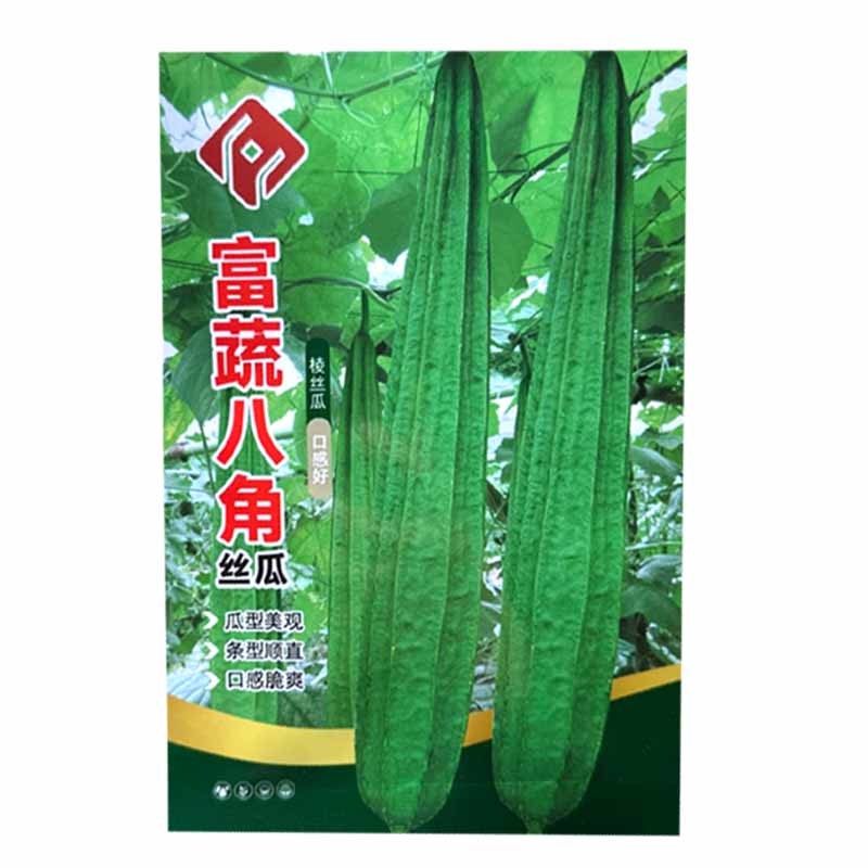 富蔬八角丝瓜种子棱角丝瓜种子条型顺直口感脆爽座果能力强