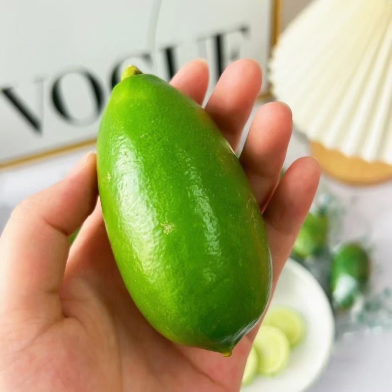【子弹头无籽香水青柠檬】手打柠檬茶皮薄多汁非安岳新鲜水果