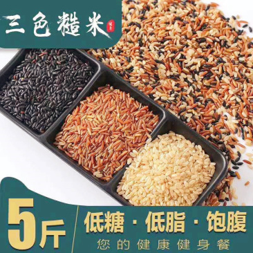 【三色糙米皮糙“肉”不糙】沂蒙新鲜血糯米/红曲米/白糙