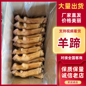 不抽筋火烧白羊蹄，精品羊蹄大量现货供应，可视频看货