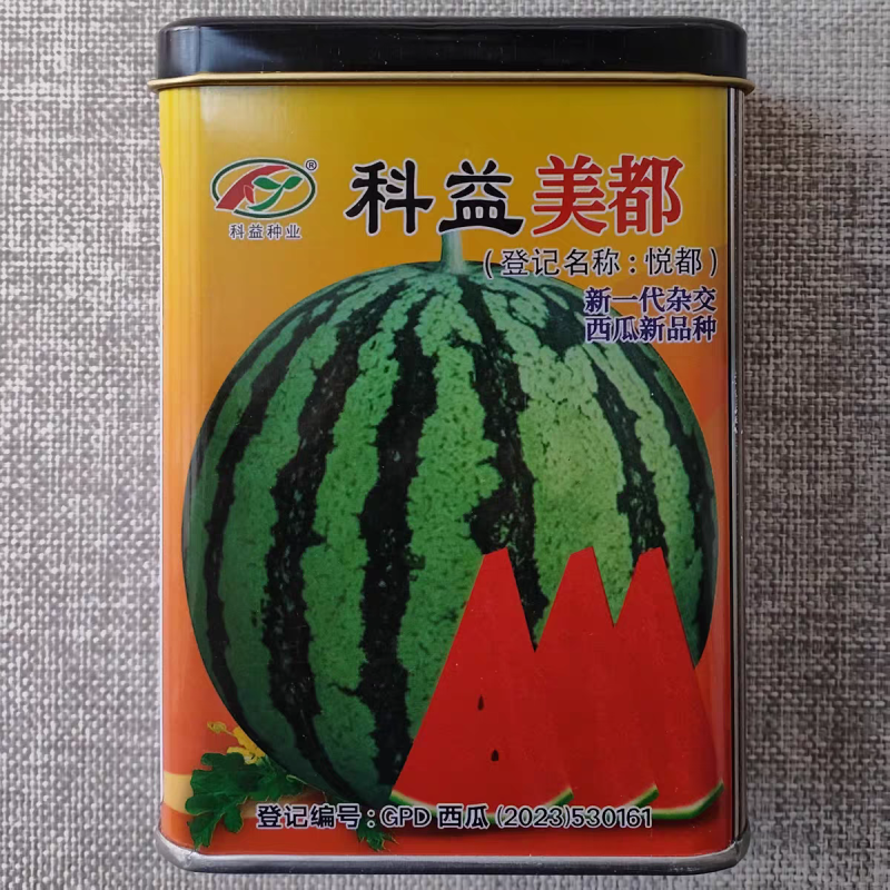 科益美都西瓜种子悦都糖度高耐裂果薄皮耐贮存大棚露地西瓜种