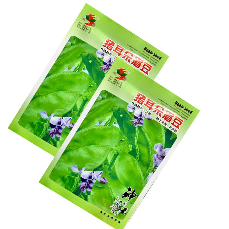 猪耳朵眉豆种子结荚多四季耐热易种植採栽时间长