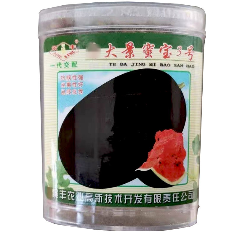 景丰特大景蜜宝3号西瓜种子50g高糖脆沙瓤耐重茬大果型
