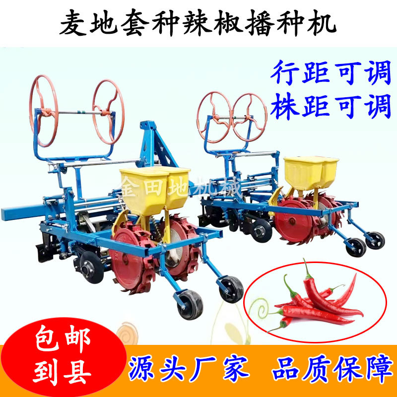 麦地套种辣椒播种机辣椒直播机朝天椒播种机