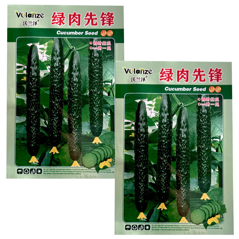 绿肉先锋四季节瓜一叶一瓜绿皮绿肉口感甜脆瓜条顺直