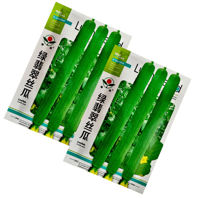 绿翡翠丝瓜种子早熟生长迅速拔节短10g叶片小肉厚心腔小采