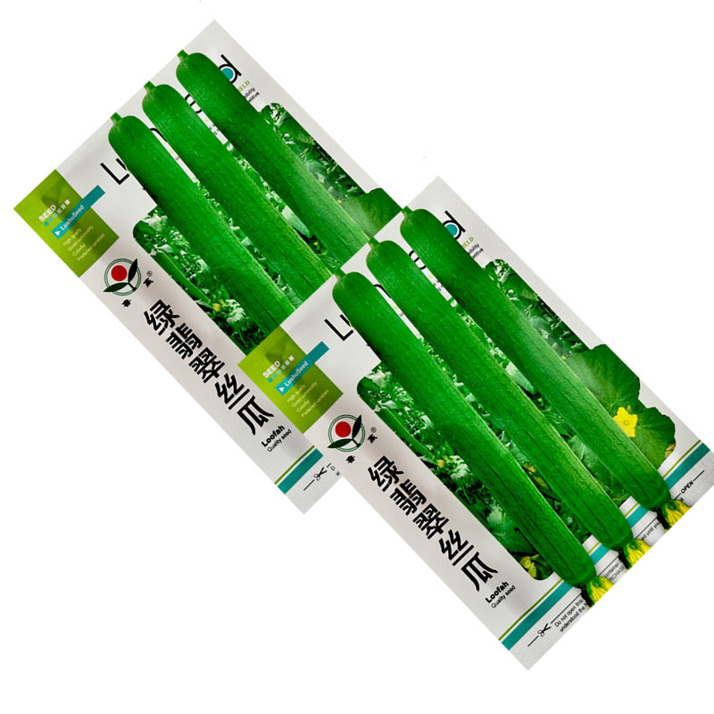 绿翡翠丝瓜种子早熟生长迅速拔节短10g叶片小肉厚心腔小采