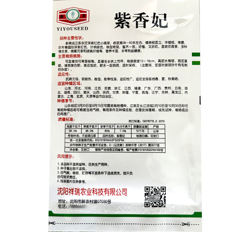紫油菜种子半束腰四季种耐热耐寒盆栽小鸡毛菜高产