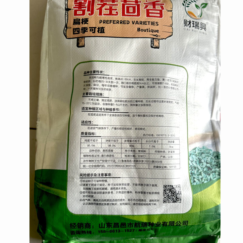 割茬茴香种子扁梗四季可种植耐寒生长期短再生能力强每25天
