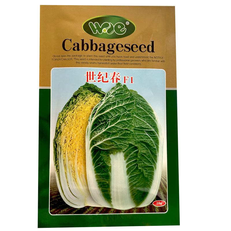世纪春白菜种子春季韩国黄芯春白菜种籽耐寒耐抽早春黄心大白