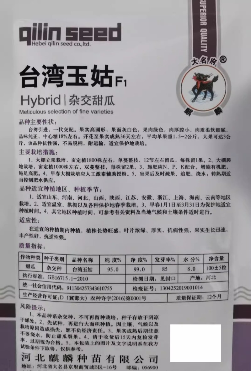 台湾玉姑甜瓜种子高端玉菇白皮绿肉冰淇淋软糯香甜蜜瓜种子