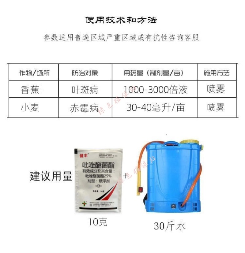 健丰吡唑醚菌酯叶斑病黑星病白粉病炭疽病霜霉病叶枯病杀菌