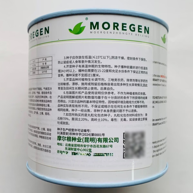 摩尔根安娜丸粒化包衣文图拉西芹种子中早熟腹沟浅产量高