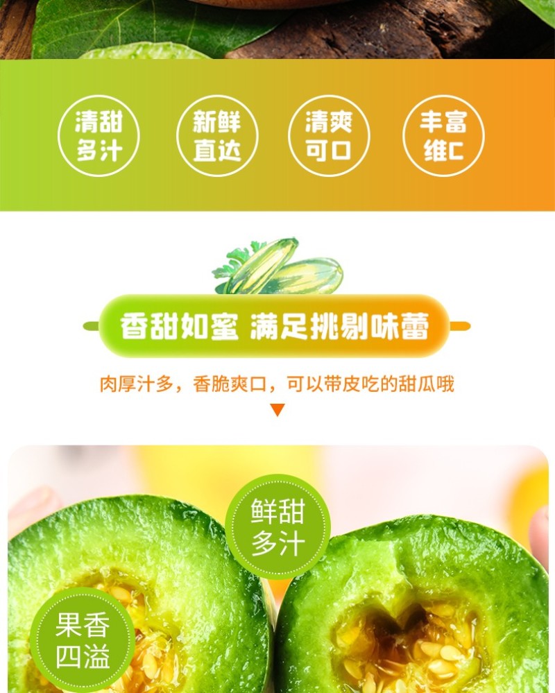 山东羊角蜜头茬新鲜采摘现摘现发电商一件代发包邮