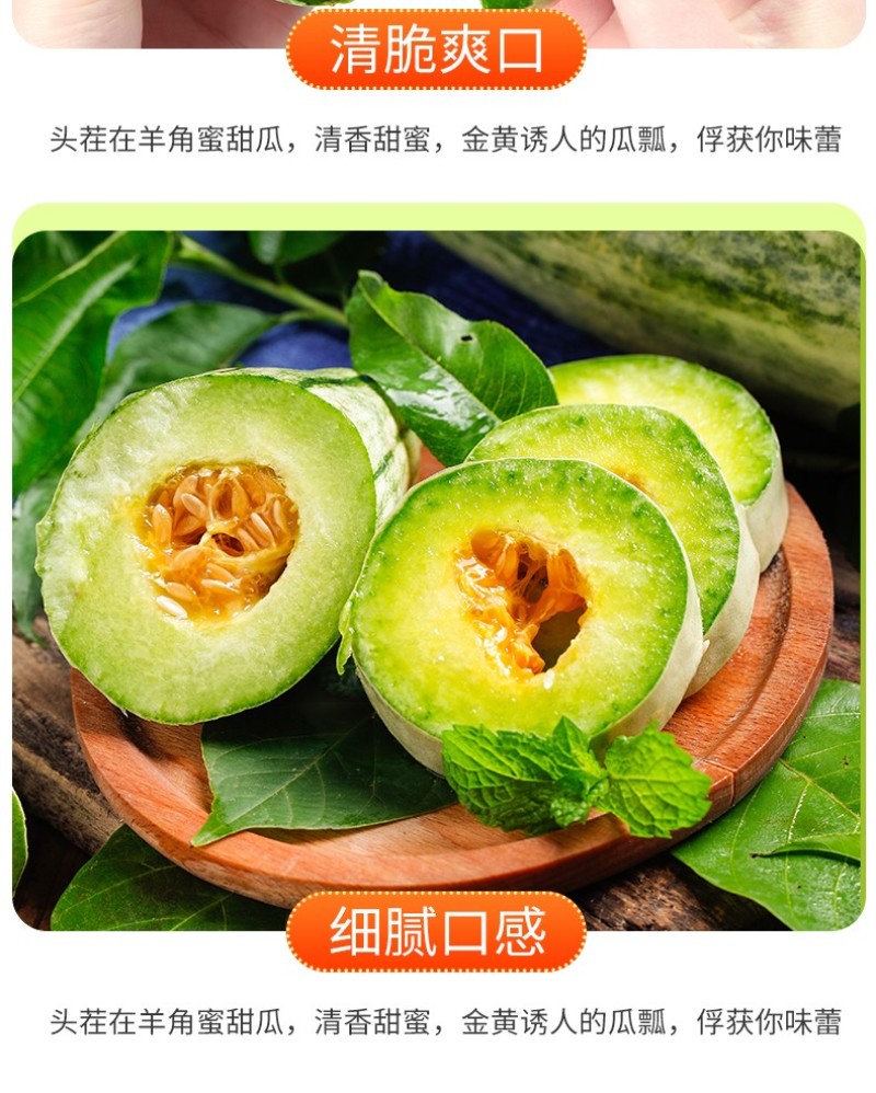 山东羊角蜜头茬新鲜采摘现摘现发电商一件代发包邮