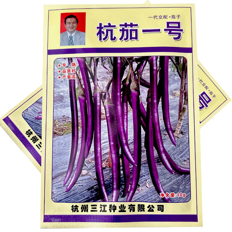 杭茄子一号茄子种子早熟高产耐寒红茄春秋蔬菜基地