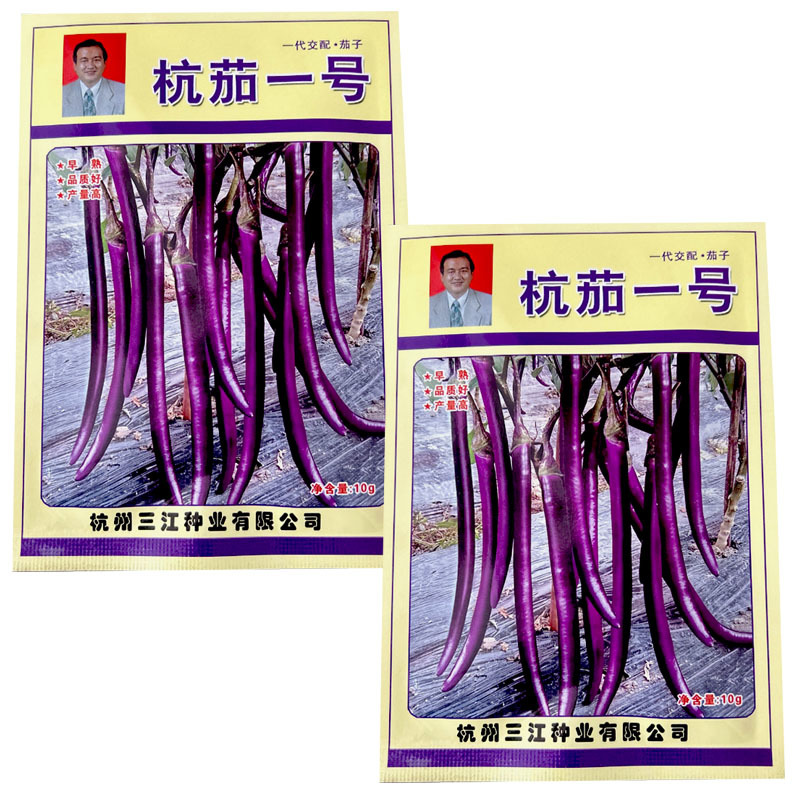 杭茄子一号茄子种子早熟高产耐寒红茄春秋蔬菜基地